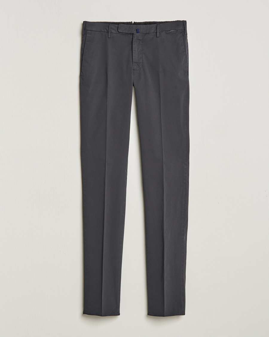 Men | Trousers | Incotex | Slim Fit Comfort Chinos Charcoal