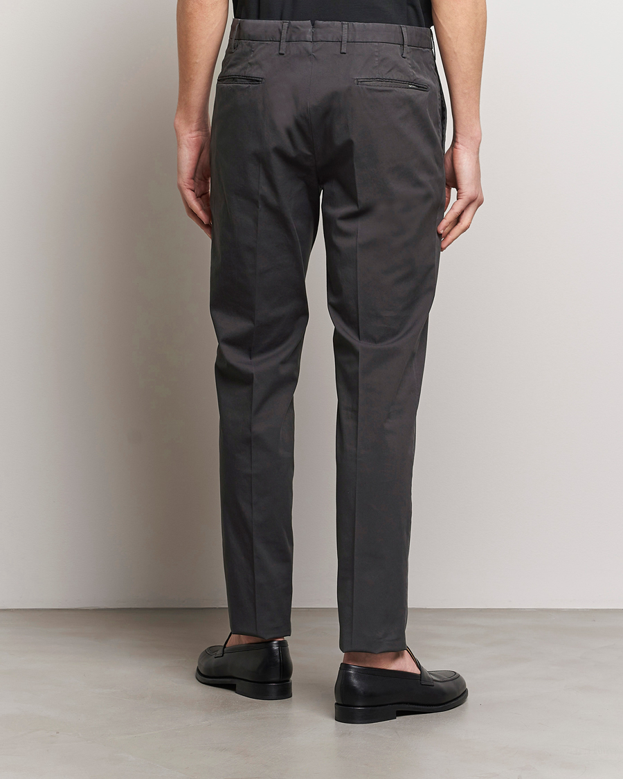 Men | Trousers | Incotex | Slim Fit Comfort Chinos Charcoal