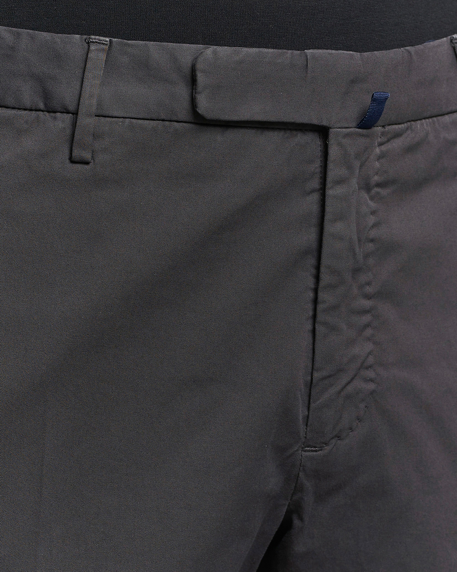 Men | Trousers | Incotex | Slim Fit Comfort Chinos Charcoal