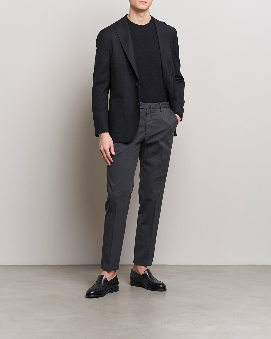 Men | Trousers | Incotex | Regular Fit Comfort Chinos Charcoal