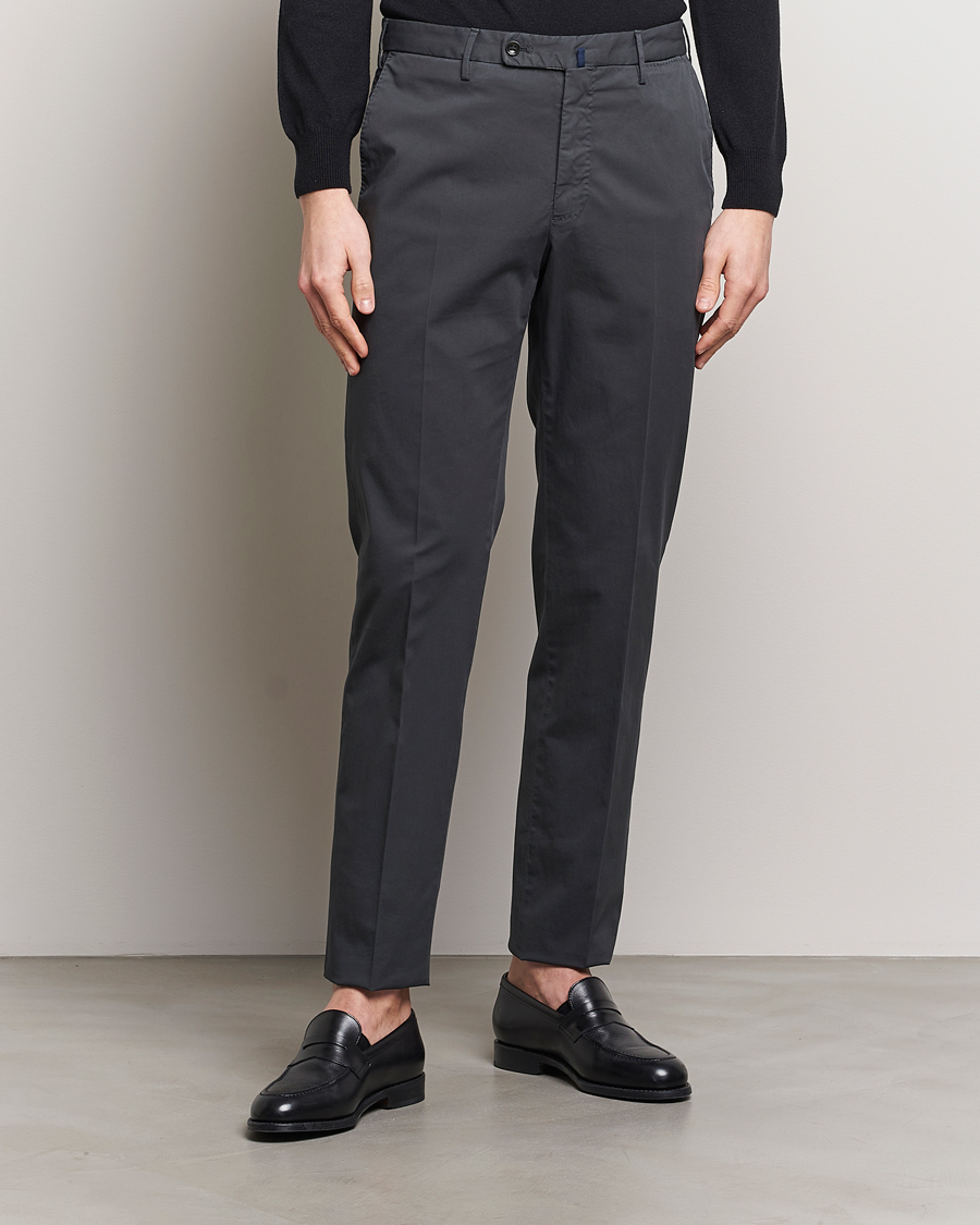 Men | Trousers | Incotex | Regular Fit Comfort Chinos Charcoal