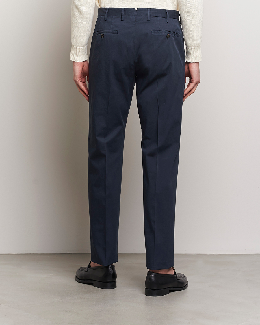 Men | Trousers | Incotex | Straight Fit Garment Dyed Chinos Navy