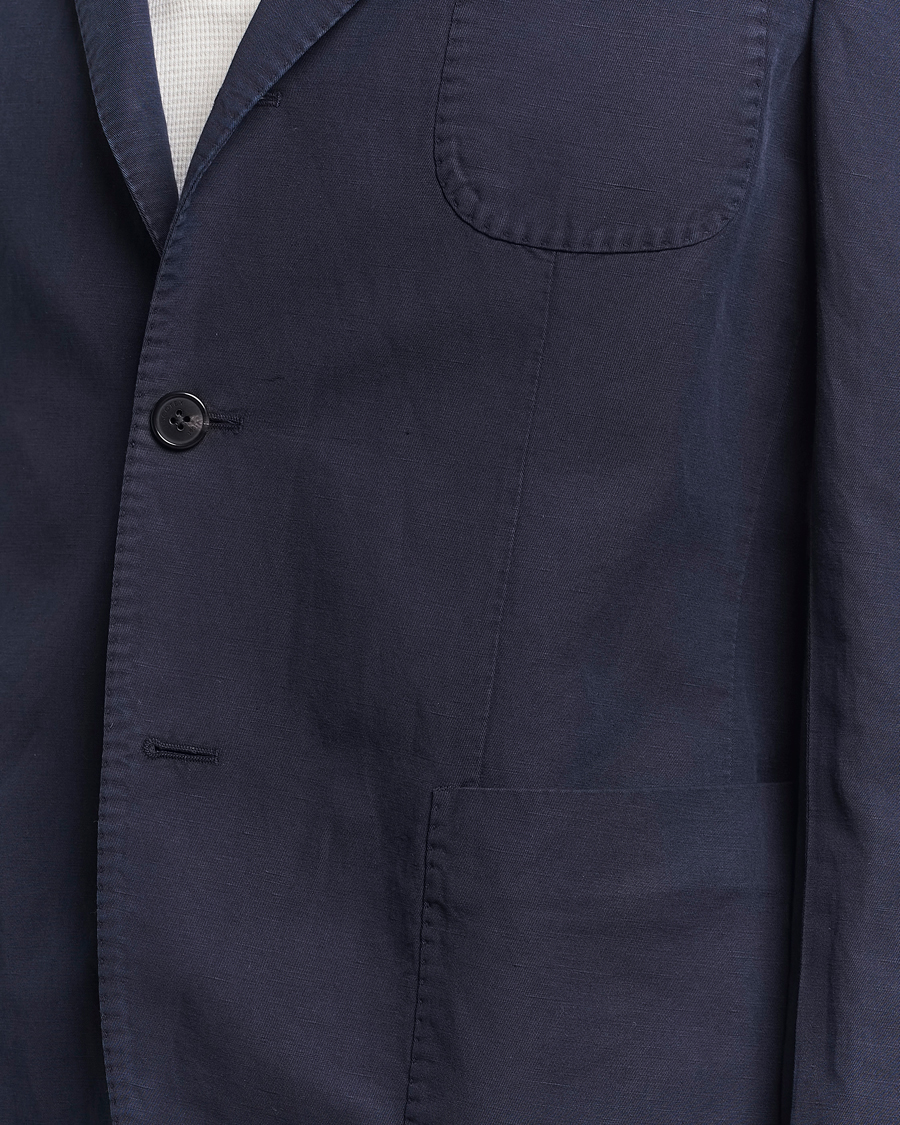 Men | Blazers | Incotex | Unconstructed Chinolino Blazer Navy