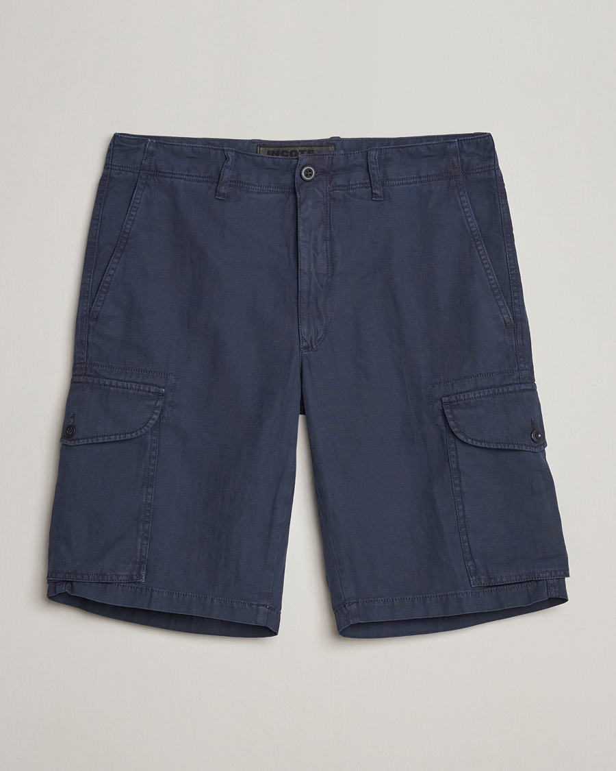 Men | Shorts | Incotex | Cotton Cargo Shorts Navy