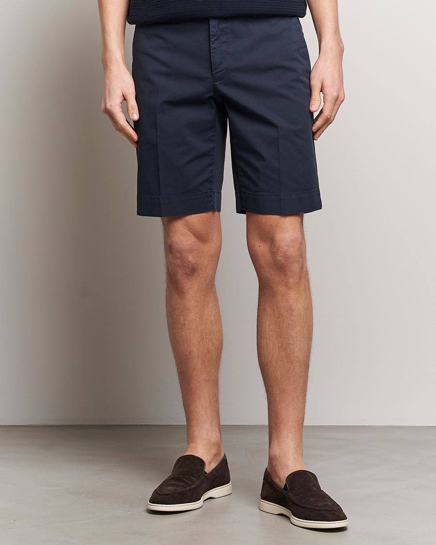 Men | Shorts | Incotex | Cotton Comfort Shorts Navy