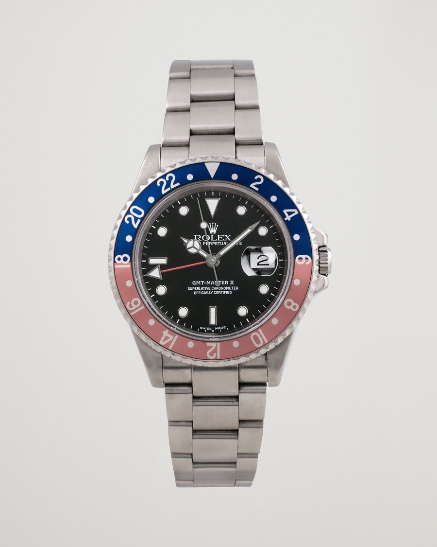 Men | Rolex Pre-Owned GMT-Master II 16710 Silver | Rolex Pre-Owned | GMT-Master II 16710 Silver