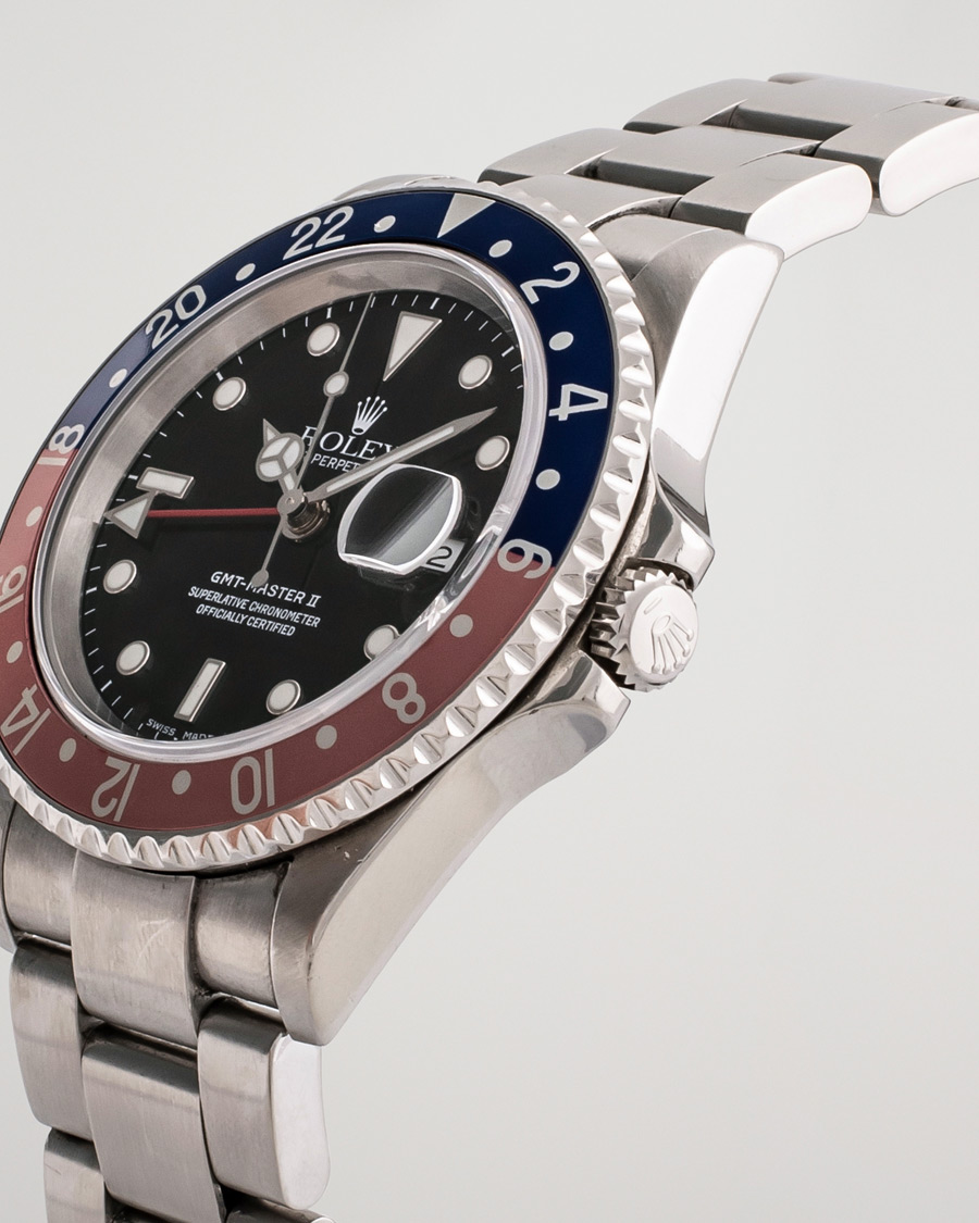 Men | Rolex Pre-Owned GMT-Master II 16710 Silver | Rolex Pre-Owned | GMT-Master II 16710 Silver