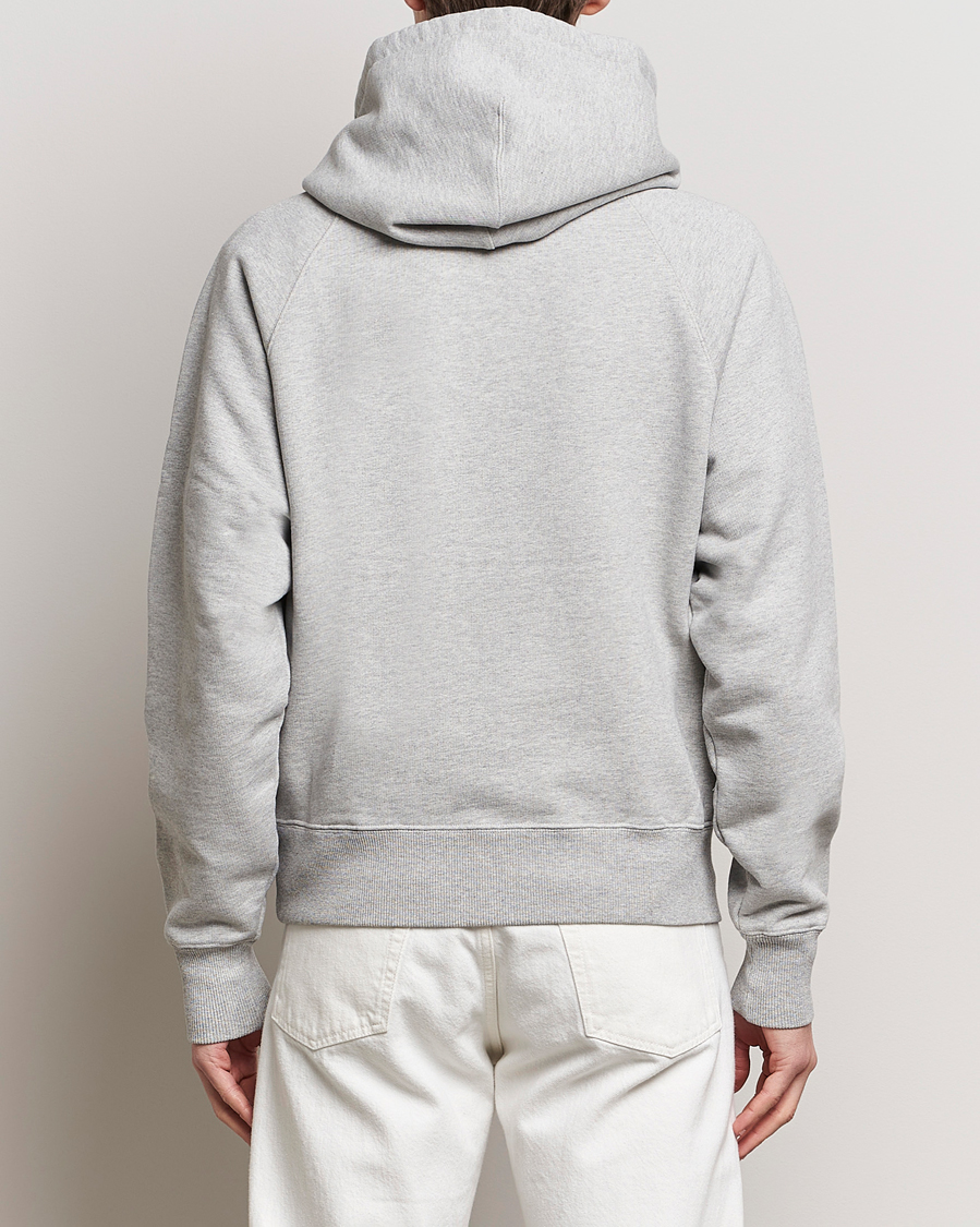 Men | Sweaters & Knitwear | AMI | Heart Logo Hoodie Heather Grey