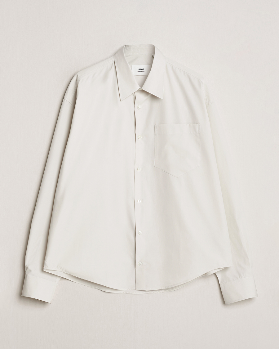 Men | Shirts | AMI | Boxy Fit Shirt Chalk White