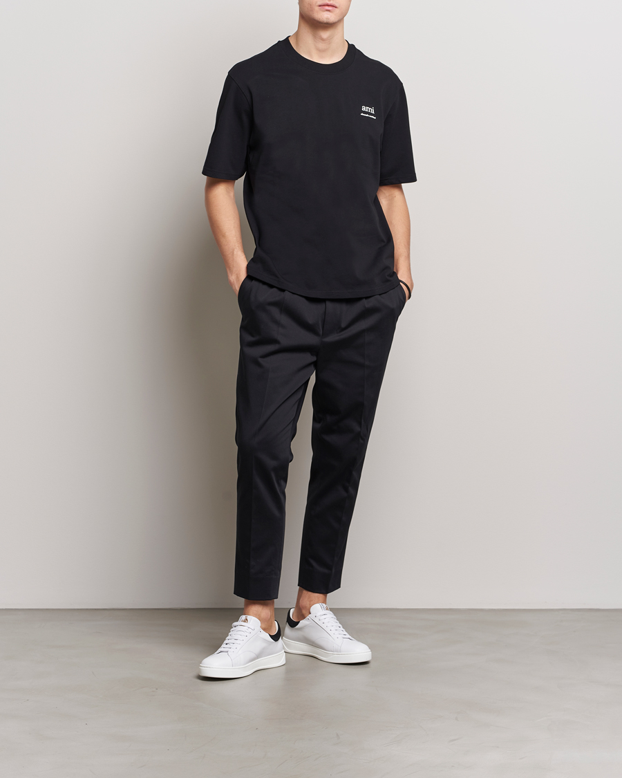 AMI ami Logo T-Shirt Black at CareOfCarl.com