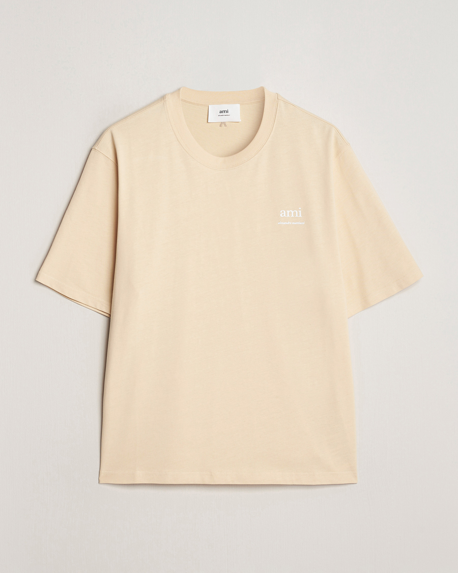 Men | T-Shirts | AMI | Logo T-Shirt Dusty Yellow