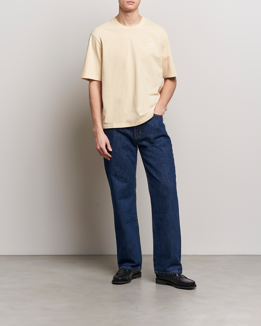 Men | T-Shirts | AMI | Logo T-Shirt Dusty Yellow