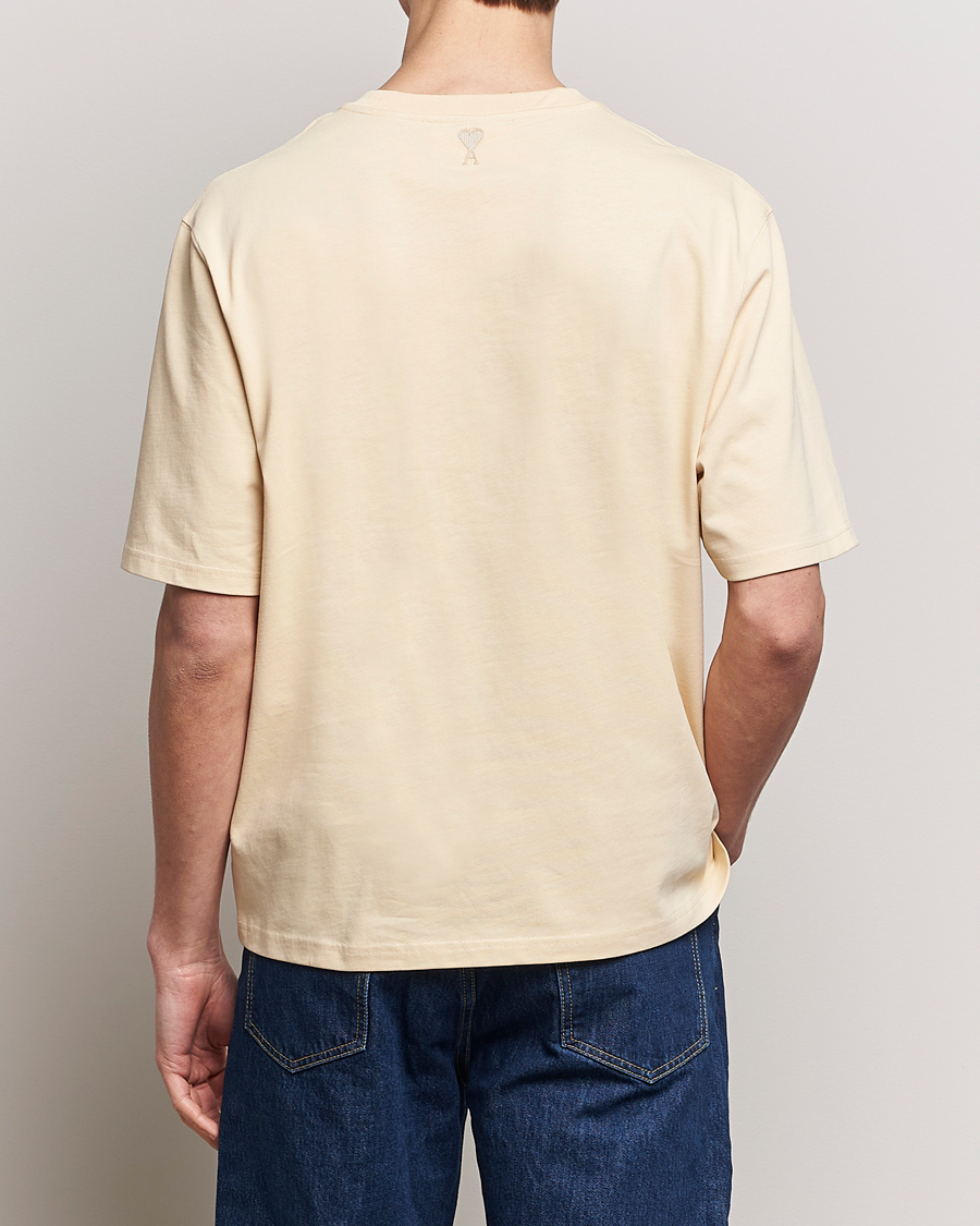 Men | T-Shirts | AMI | Logo T-Shirt Dusty Yellow