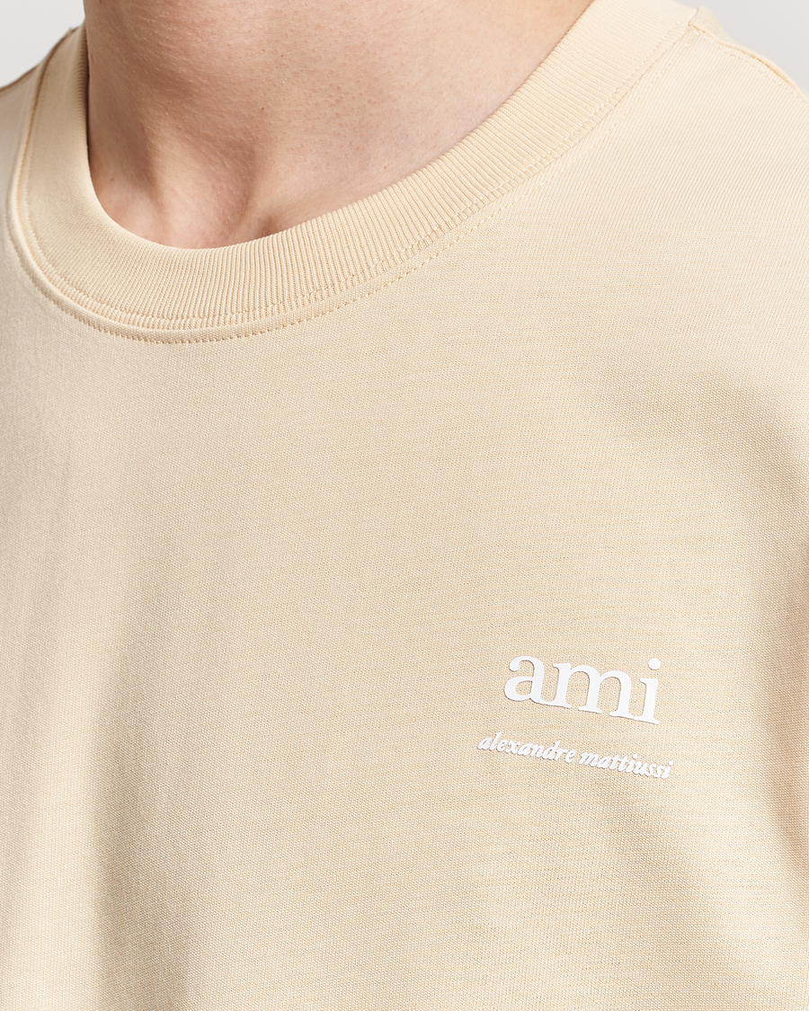 Men | T-Shirts | AMI | Logo T-Shirt Dusty Yellow