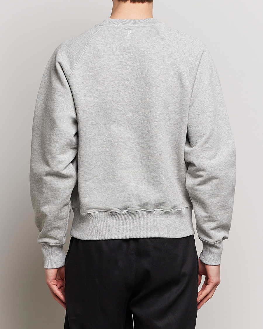 Men | Sweaters & Knitwear | AMI | Logo Sweatshirt Heather Grey