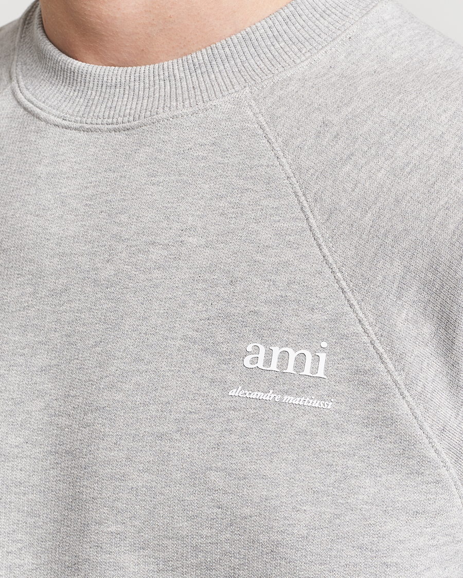 Men | Sweaters & Knitwear | AMI | Logo Sweatshirt Heather Grey