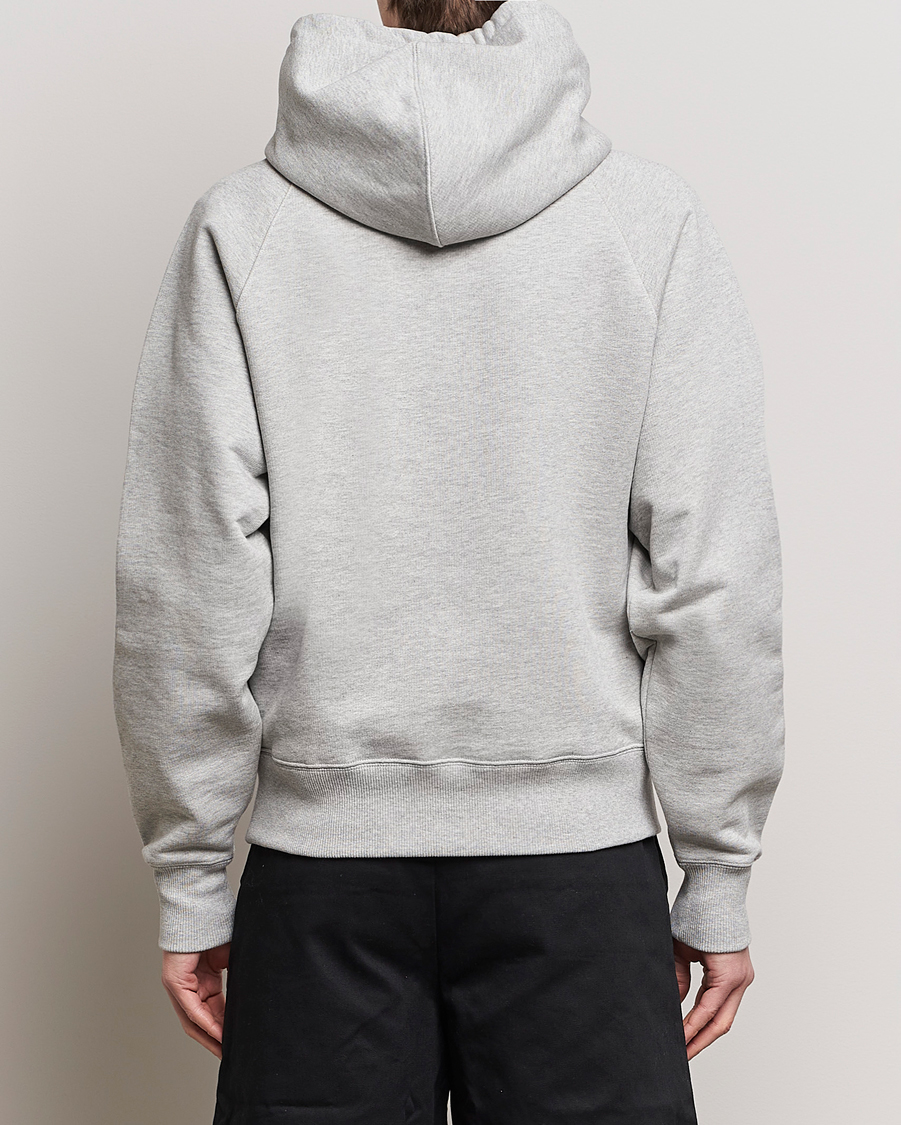 Men | Sweaters & Knitwear | AMI | Logo Hoodie Heather Grey