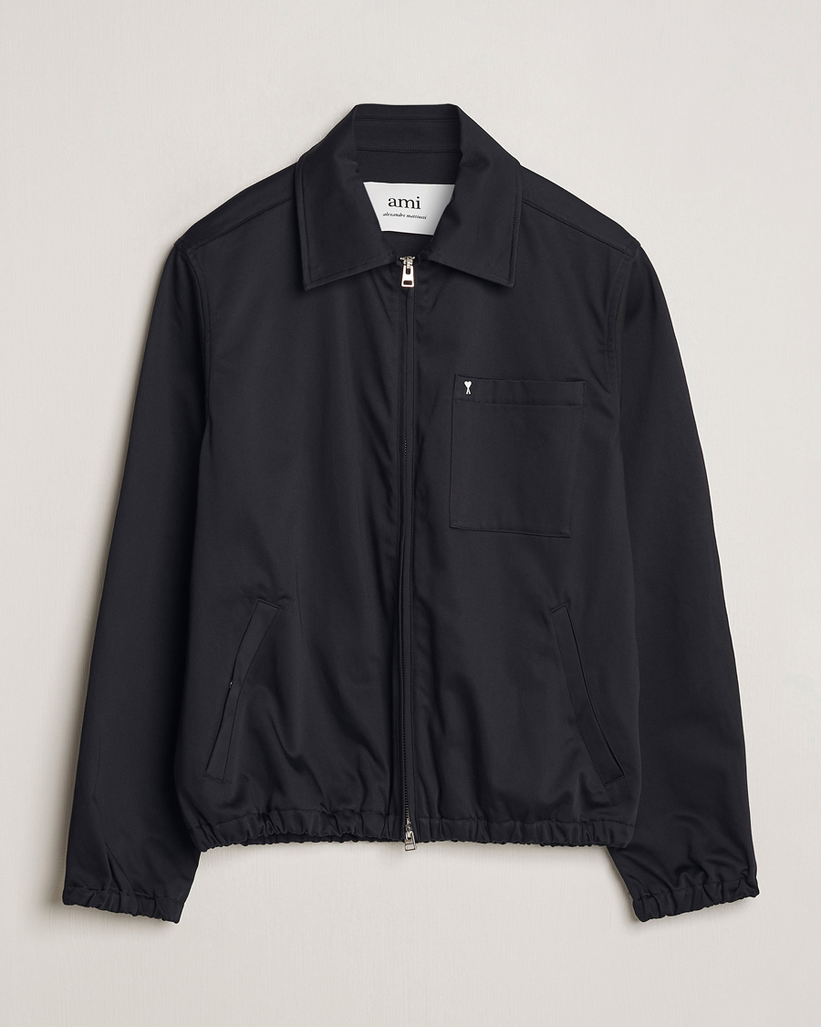 Men | Coats & Jackets | AMI | Zipped Jacket Black