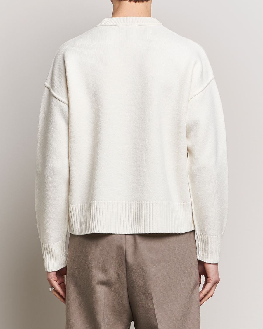 Men | Sweaters & Knitwear | AMI | Big Heart Wool Sweater Off White