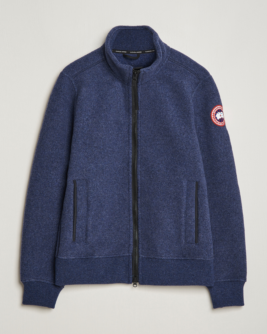 Men | Coats & Jackets | Canada Goose | Lawson Fleece Jacket Atlantic Navy