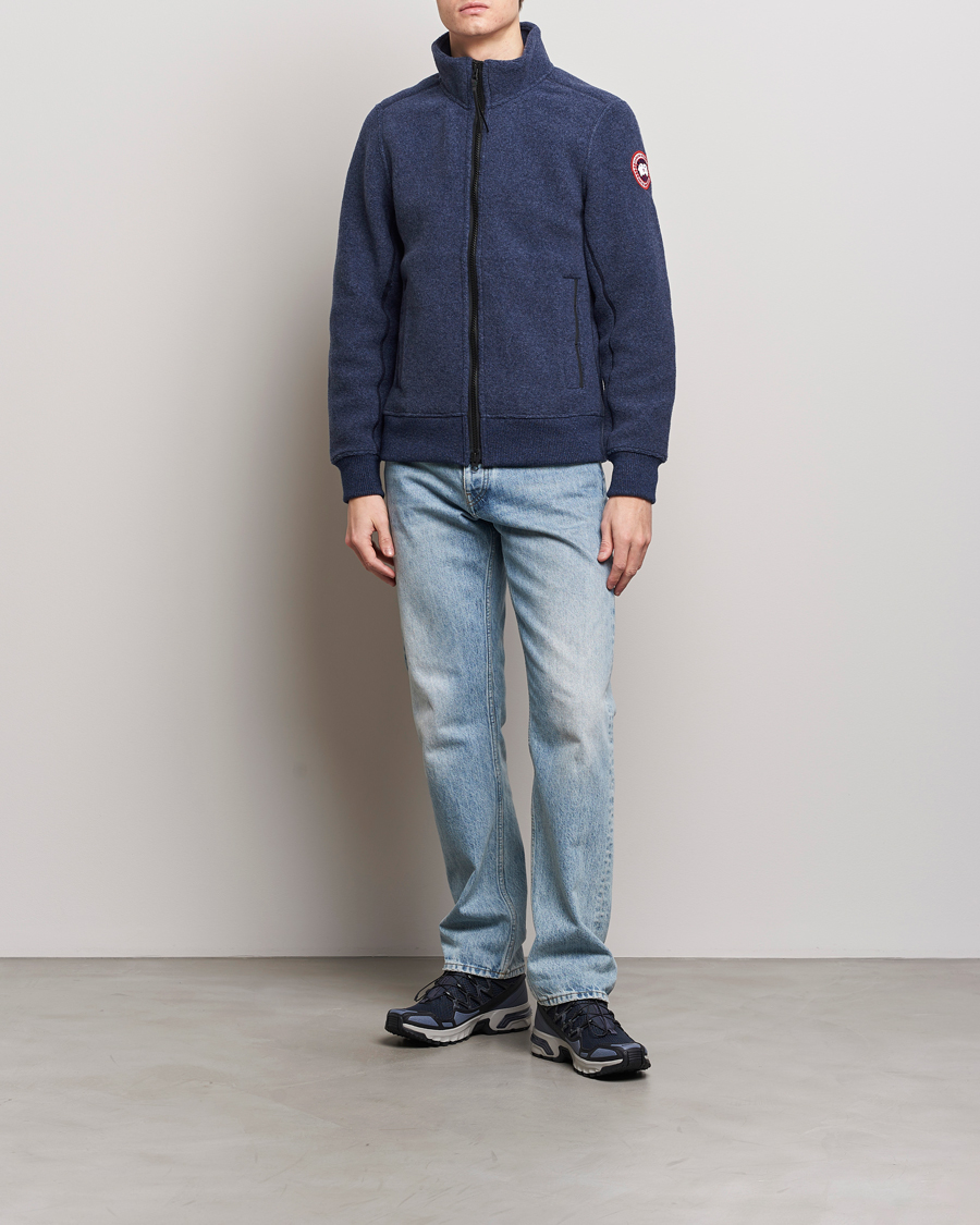 Men | Coats & Jackets | Canada Goose | Lawson Fleece Jacket Atlantic Navy