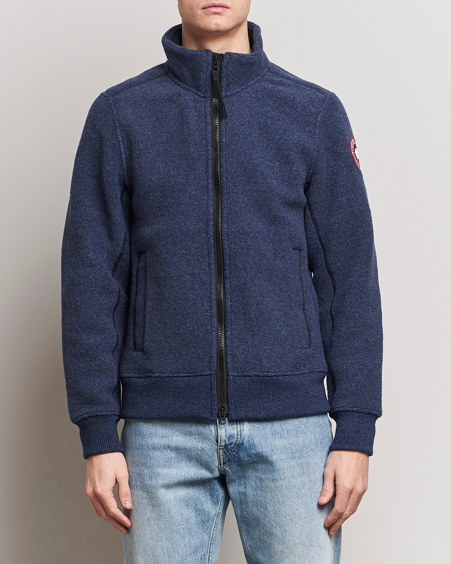 Men | Coats & Jackets | Canada Goose | Lawson Fleece Jacket Atlantic Navy