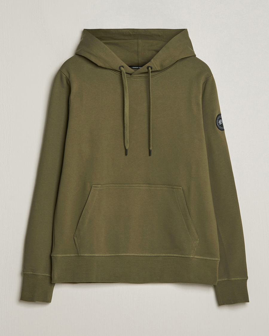 Men | Sweaters & Knitwear | Canada Goose Black Label | Huron Hoody Military Green