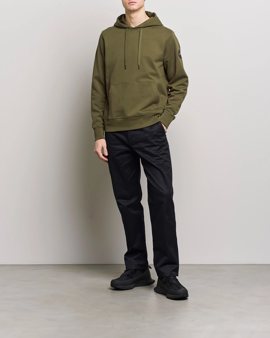 Men | Sweaters & Knitwear | Canada Goose Black Label | Huron Hoody Military Green