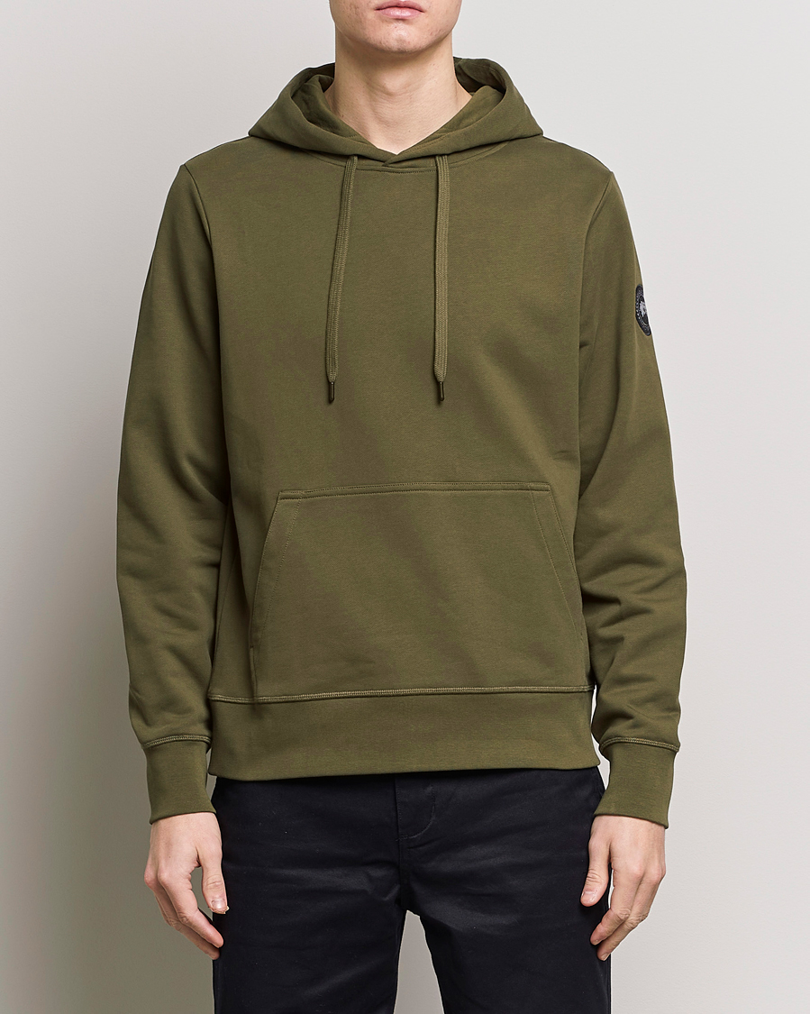 Men | Sweaters & Knitwear | Canada Goose Black Label | Huron Hoody Military Green