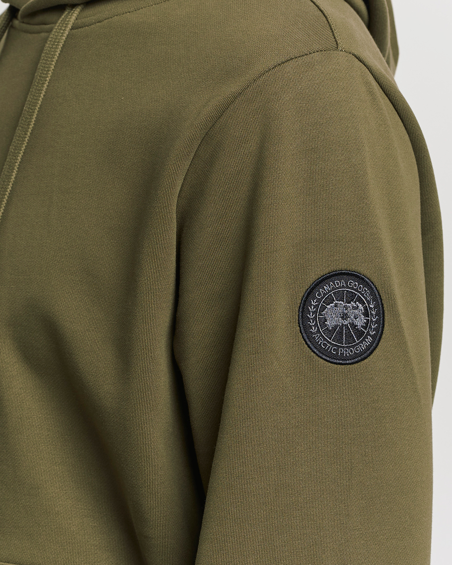 Men | Sweaters & Knitwear | Canada Goose Black Label | Huron Hoody Military Green