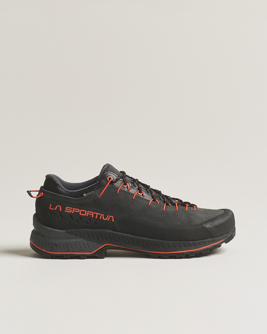 Men | La Sportiva TX4 Evo GTX Hiking Shoes Carbon/Cherry Tomato | La Sportiva | TX4 Evo GTX Hiking Shoes Carbon/Cherry Tomato