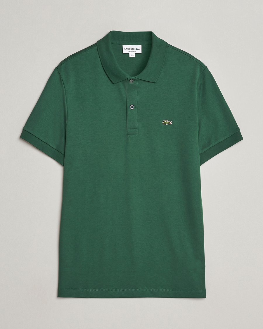 Lacoste Pima Interlock Piké Green at CareOfCarl.com