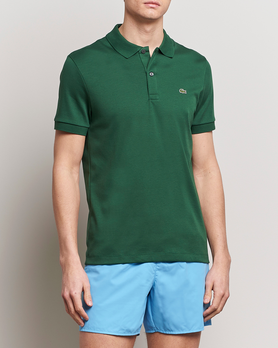 Men | Short Sleeve Polo Shirts | Lacoste | Pima Interlock Piké Green