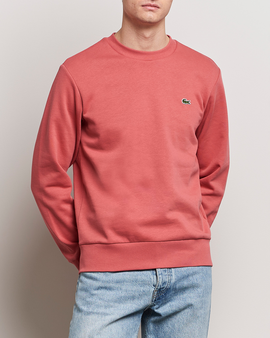 Men | Sale | Lacoste | Crew Neck Sweatshirt Sierra Red
