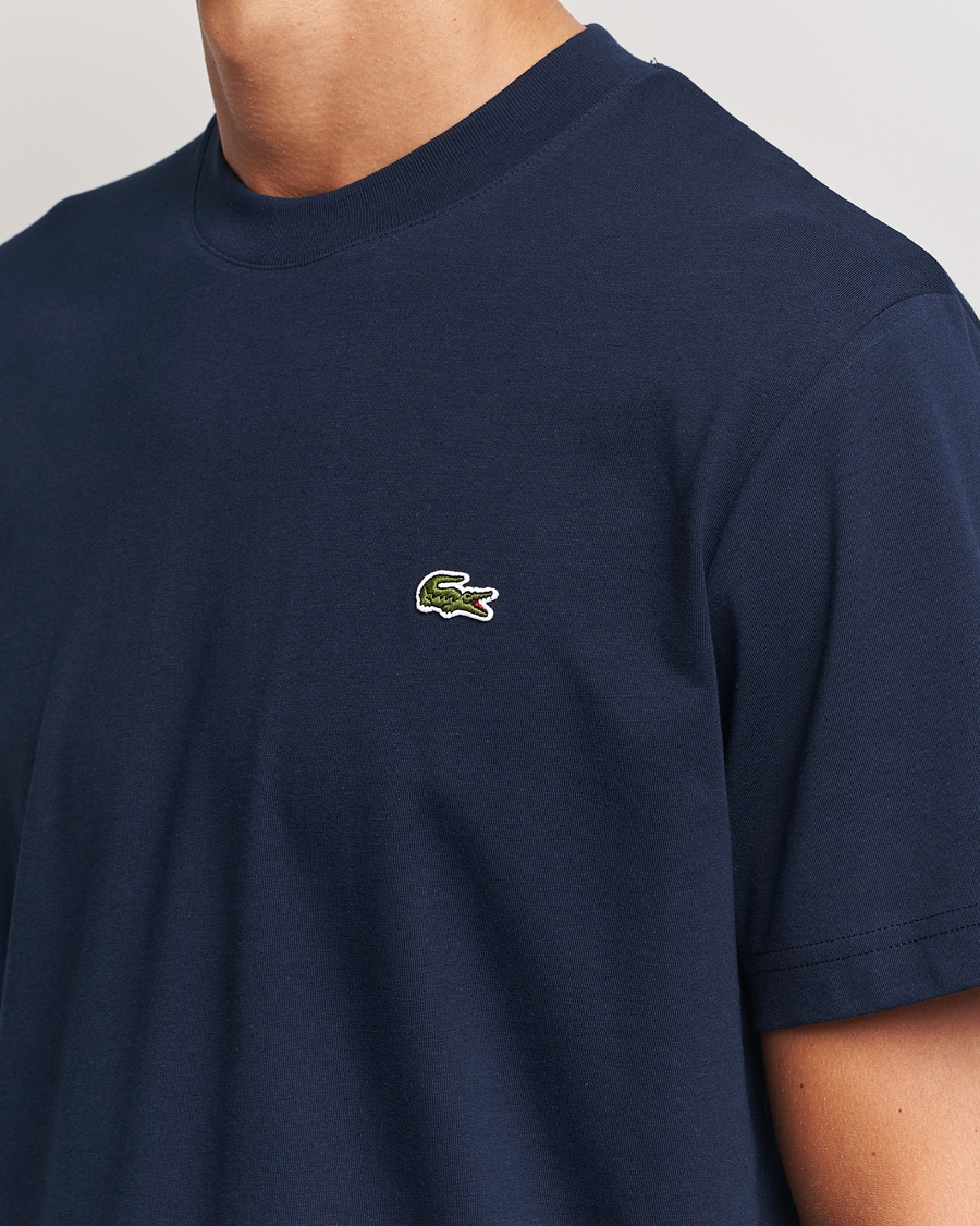 Men | T-Shirts | Lacoste | Crew Neck T-Shirt Navy Blue
