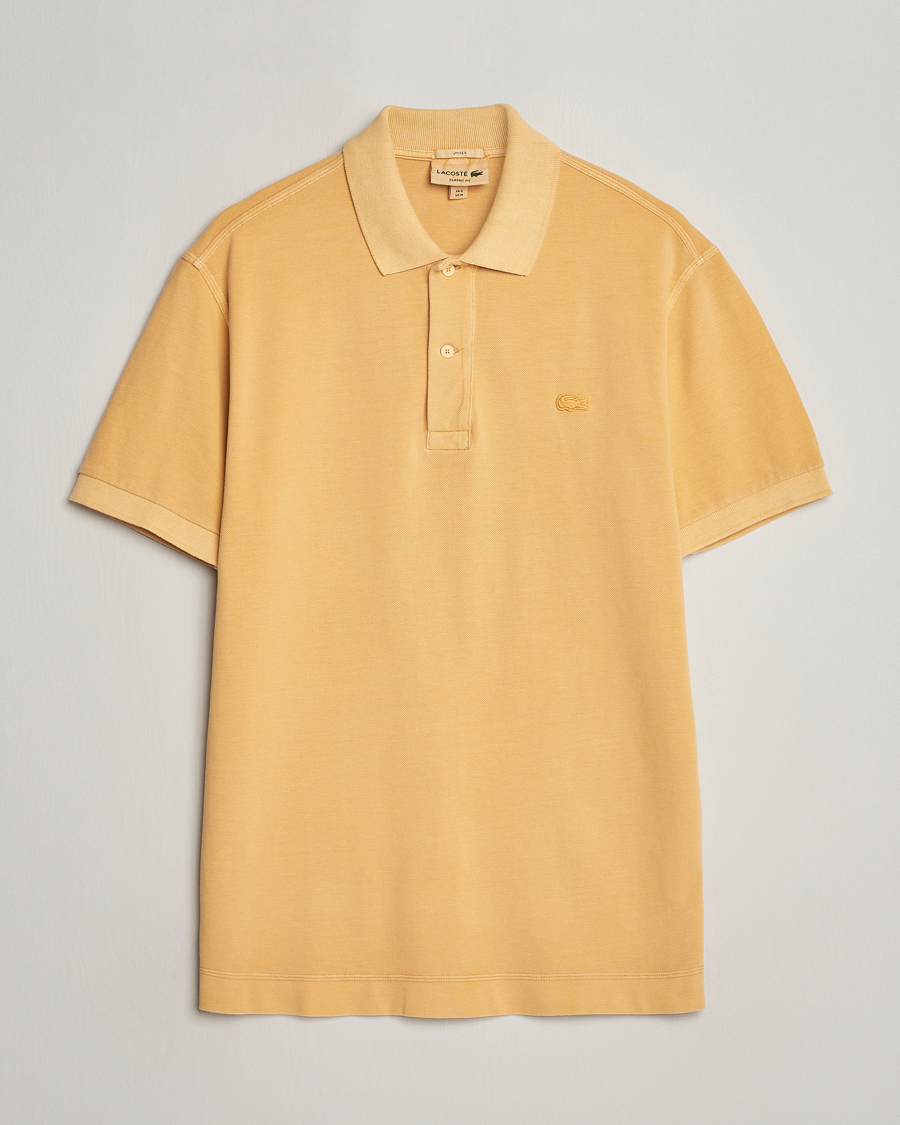Men | Polo Shirts | Lacoste | Classic Fit Natural Dyed Tonal Polo Golden Haze