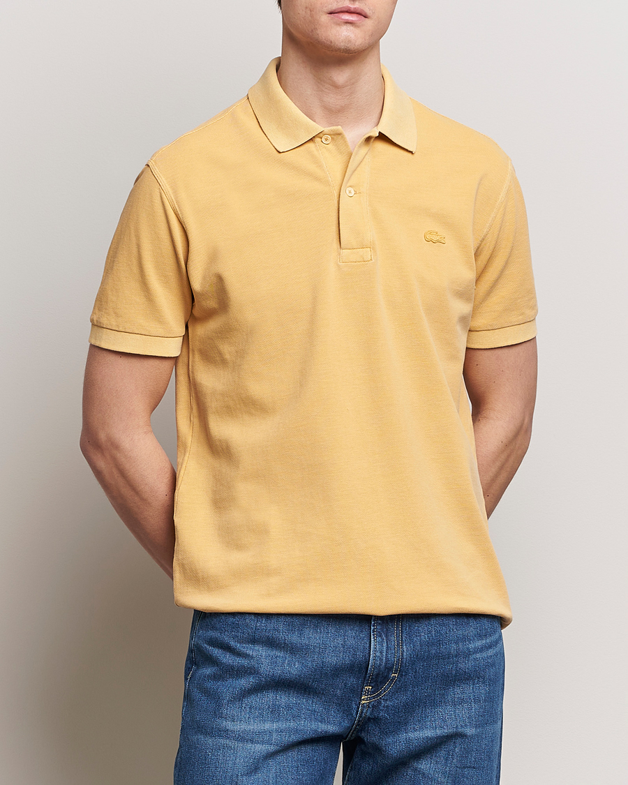 Herr | Lacoste | Lacoste | Classic Fit Natural Dyed Tonal Polo Golden Haze