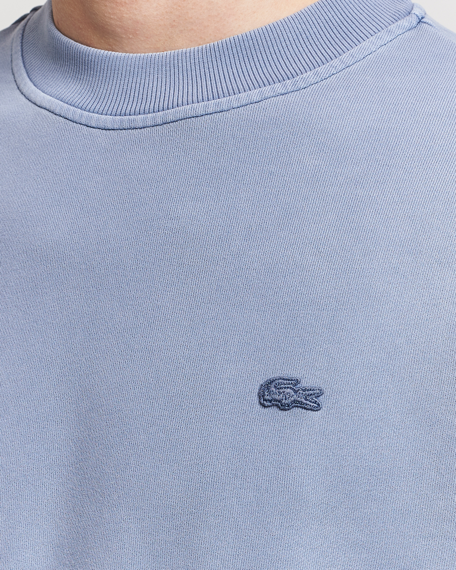 Men | Sweaters & Knitwear | Lacoste | Natural Dyed Crew Neck Sweatshirt Stonewash