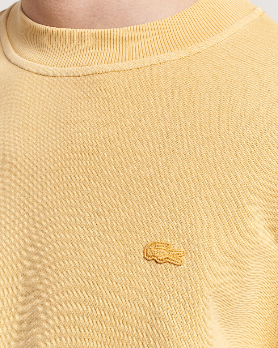 Men | Sweaters & Knitwear | Lacoste | Natural Dyed Crew Neck Sweatshirt Golden Haze