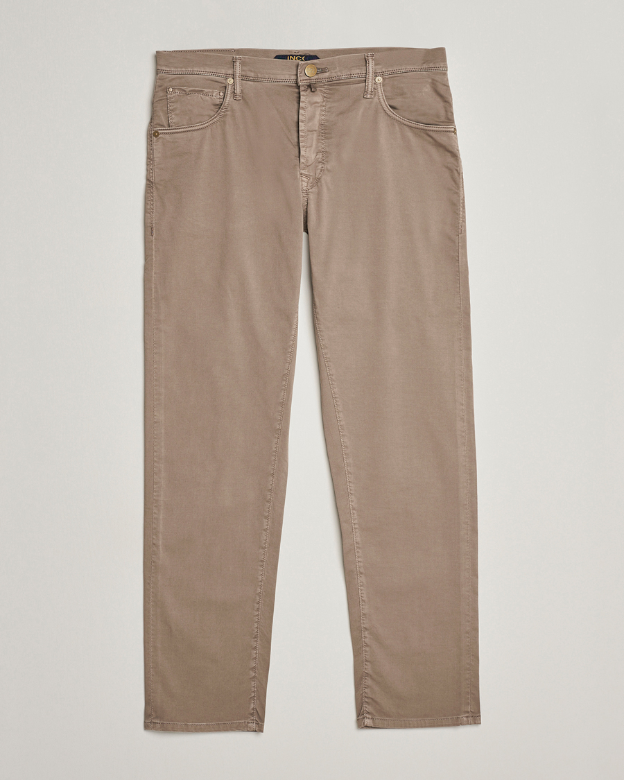 Men | Trousers | Incotex | 5-Pocket Cotton/Stretch Pants Brown