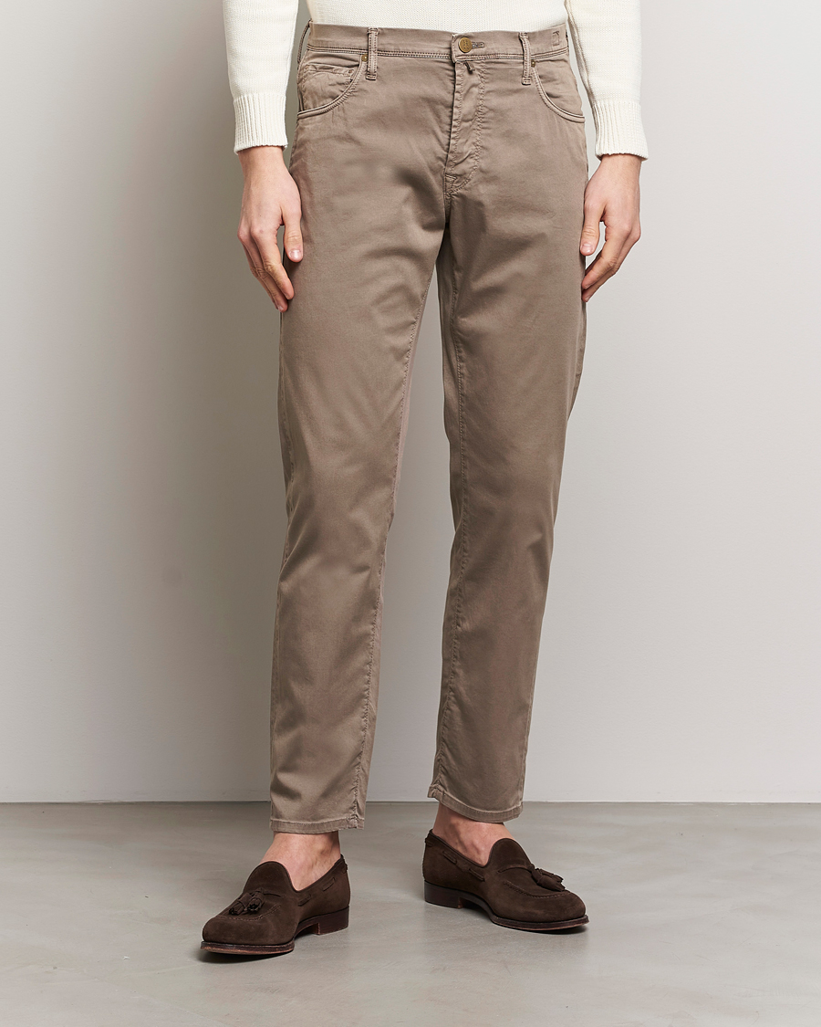 Men | Clothing | Incotex | 5-Pocket Cotton/Stretch Pants Brown