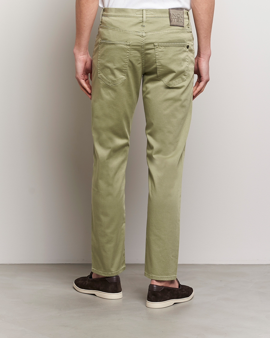 Men | Trousers | Incotex | 5-Pocket Cotton/Stretch Pants Sage