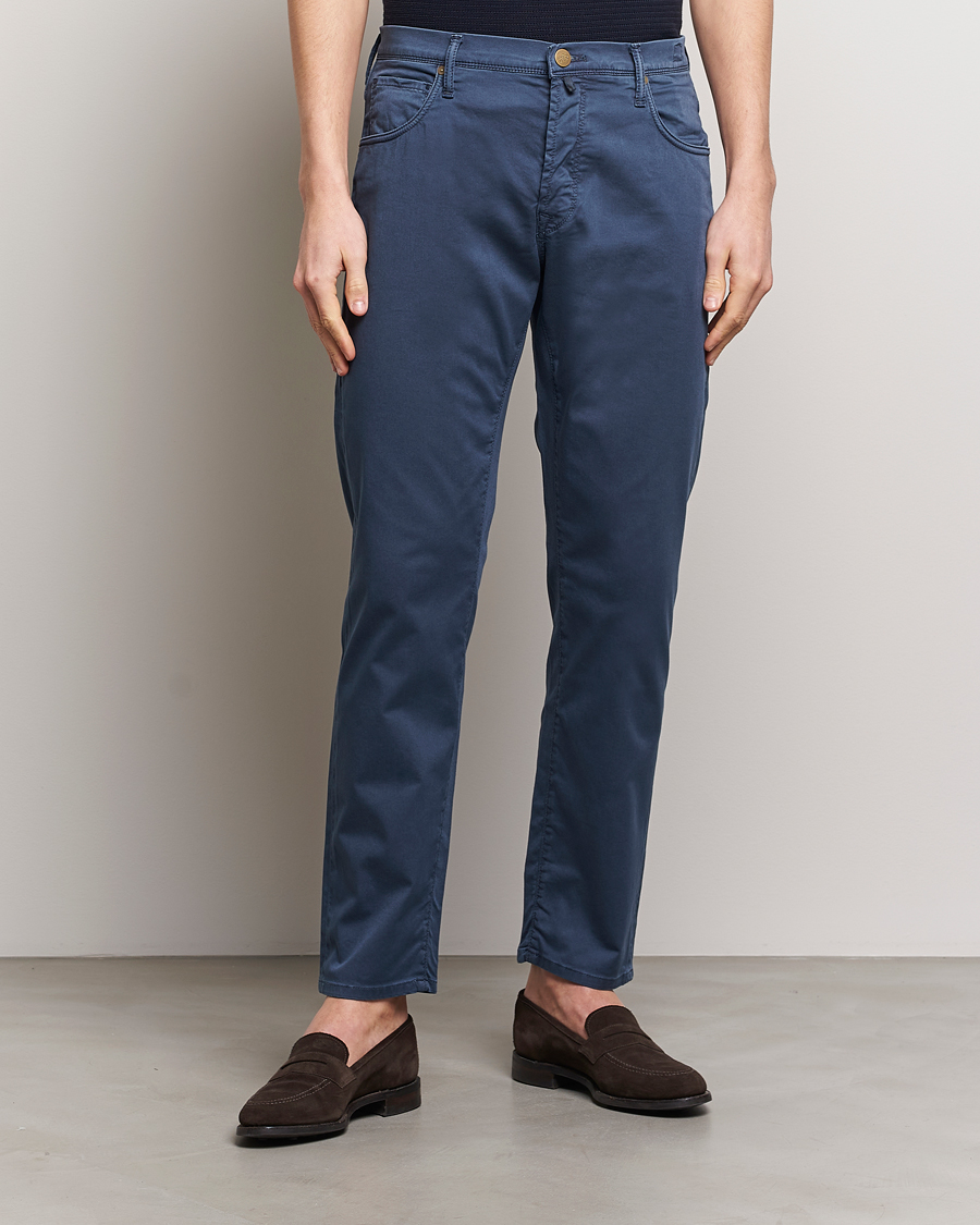 Men | Clothing | Incotex | 5-Pocket Cotton/Stretch Pants Navy