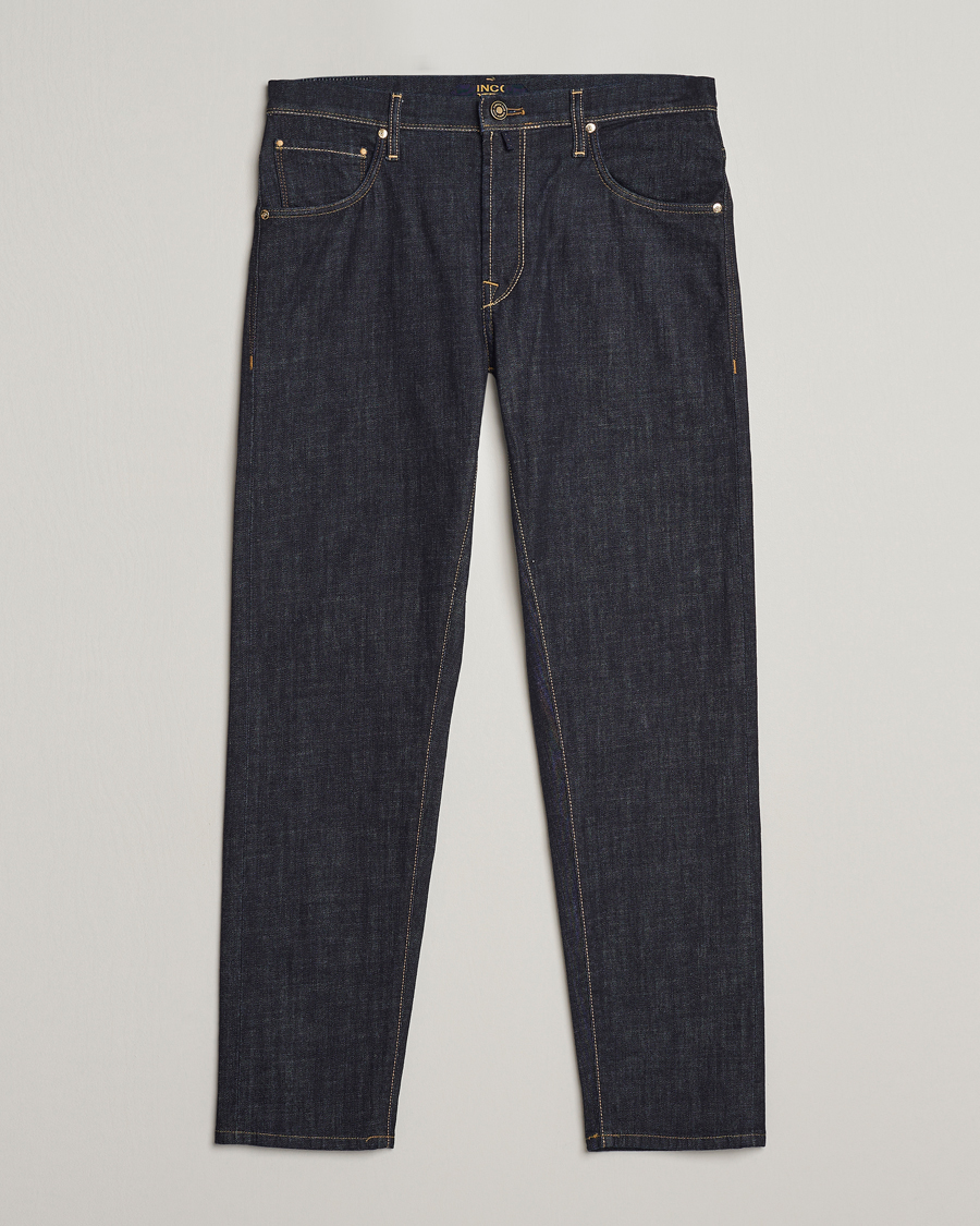Men | Jeans | Incotex | 5-Pocket Stretch Denim Dark Blue