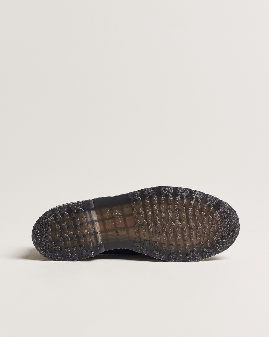 Men | Derby Shoes | Solovair | 3 Eye Gibson Shoe Black Grain