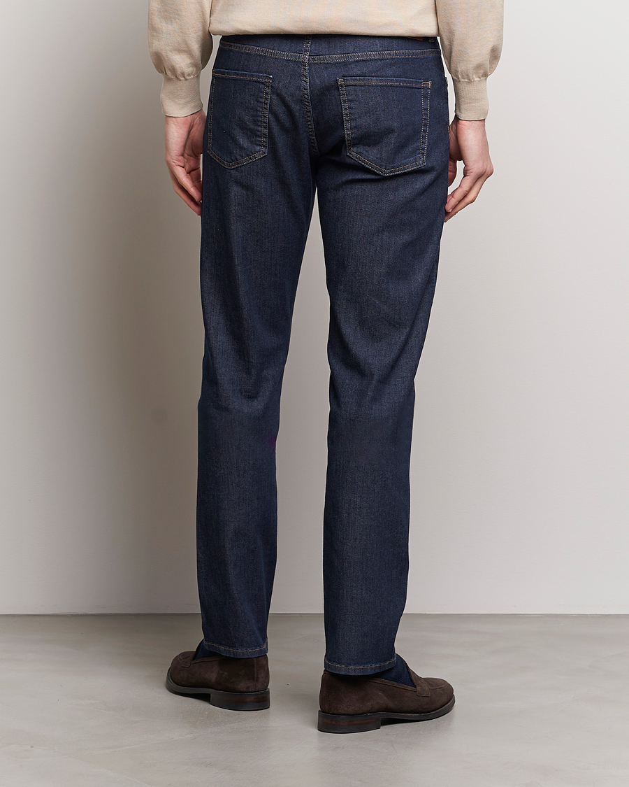 Men | Jeans | Canali | Slim Fit 5-Pocket Jeans Dark Indigo