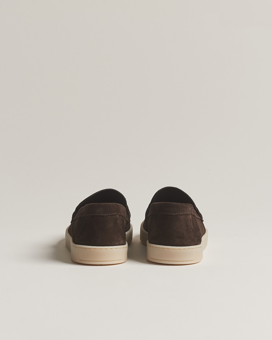 Men | Suede shoes | Canali | Summer Loafers Dark Brown Suede