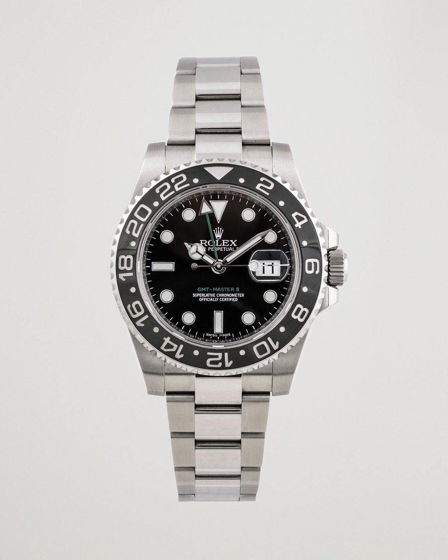 Men | Rolex Pre-Owned GMT-Master II 116710LN Silver | Rolex Pre-Owned | GMT-Master II 116710LN Silver