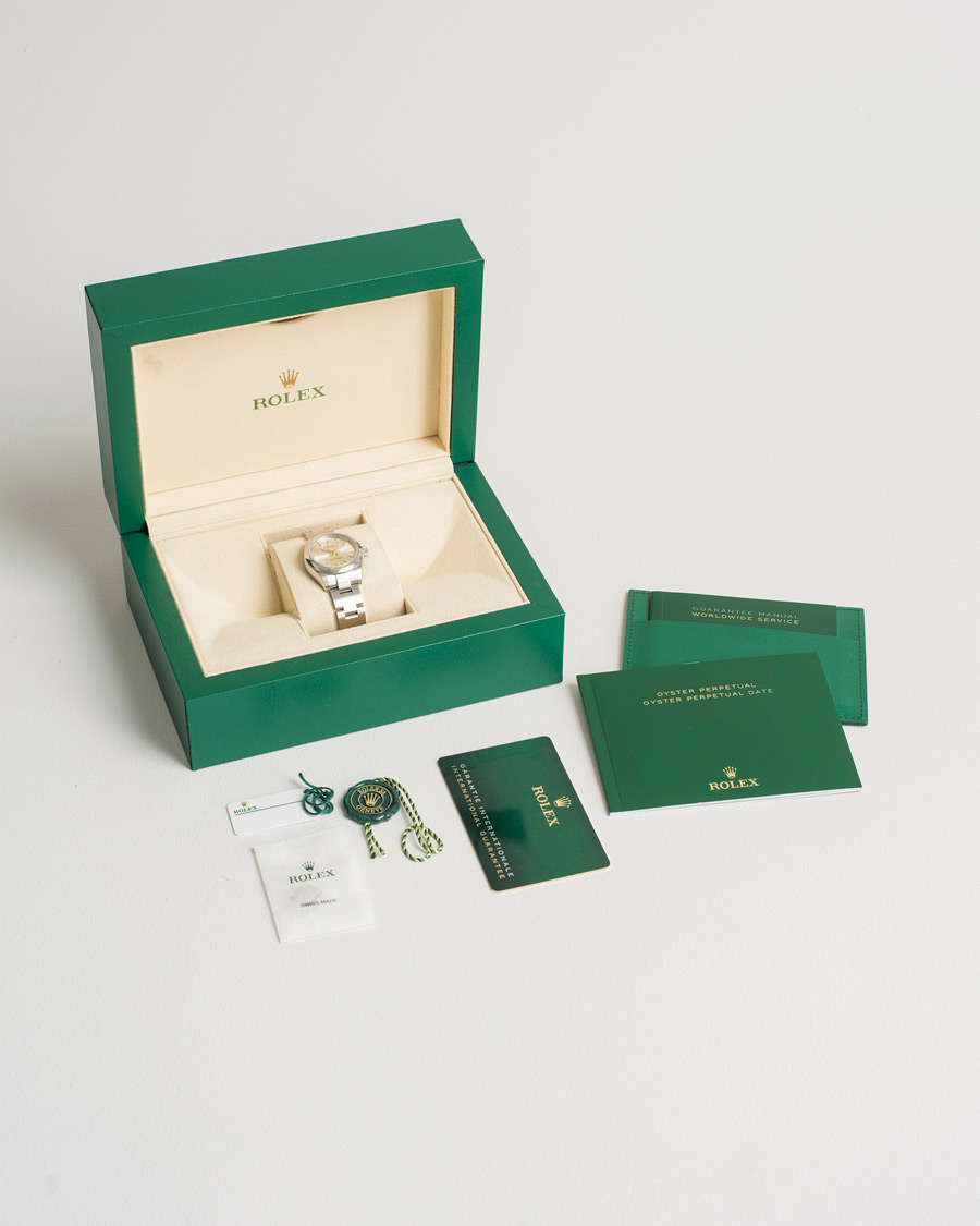 Men | Rolex Pre-Owned Oyster Perpeptual 28 276200 Silver | Rolex Pre-Owned | Oyster Perpeptual 28 276200 Silver