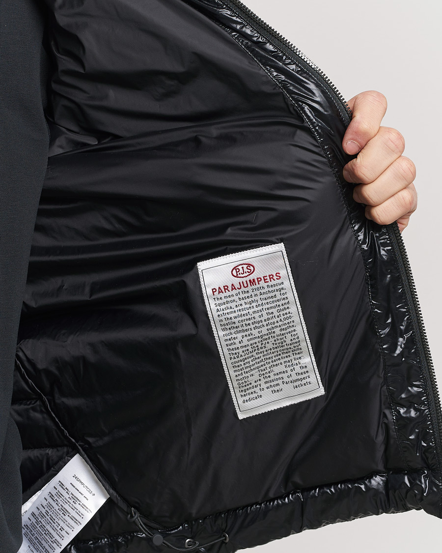 Men | Coats & Jackets | Parajumpers | Miroku Techno Puffer Hodded Jacket Black